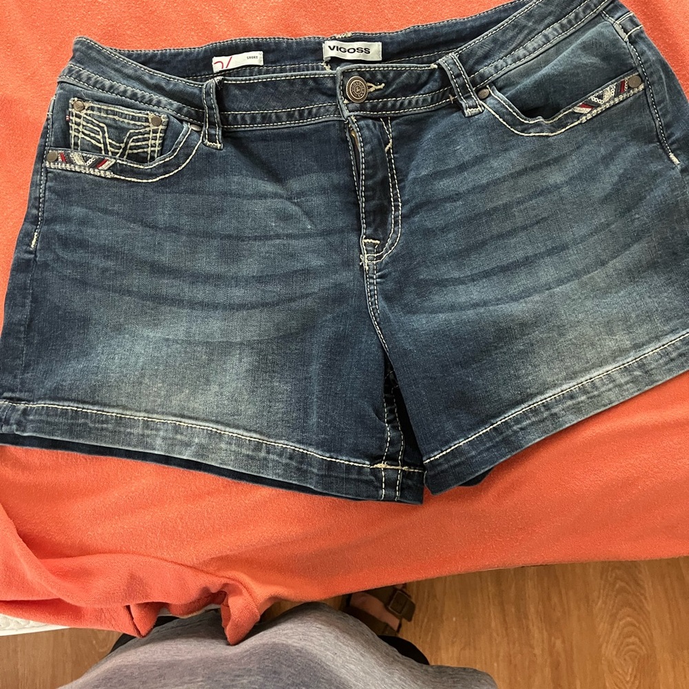 Vigoss Blue Jean Shorts Classic Denim Style